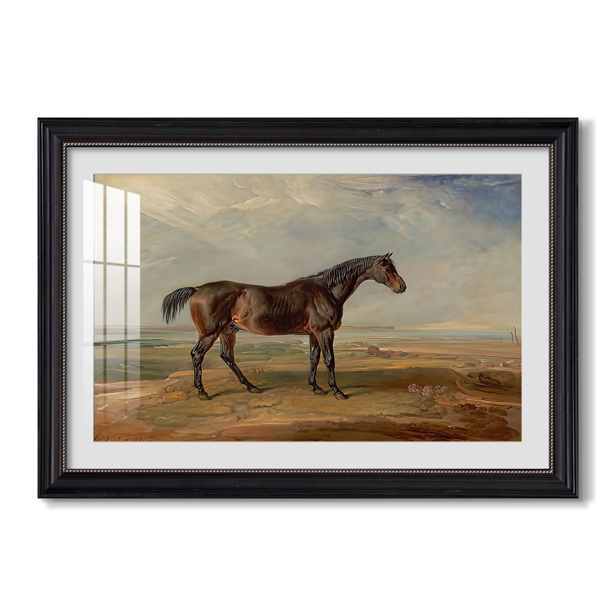 Dr Syntax A Bay Racehorse Standing C 1820 James Ward Custom Framed Print