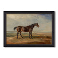 Dr Syntax A Bay Racehorse Standing In A Coastal Landscape An Estuary Beyond C 1820 James Ward Custom Framed Canvas