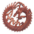Dragon In The Air Wood Relief Panel