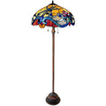 Chloe Dragonfly Design 2 Light Antique Bronze Floor Lamp