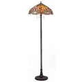 Chloe Tiffany Style Dragonfly Design 3 Light Floor Lamp