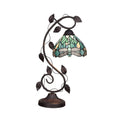 Dragonfly Tiffany Style 1 Light Antique Dark Bronze Accent Table Lamp 8 Shade