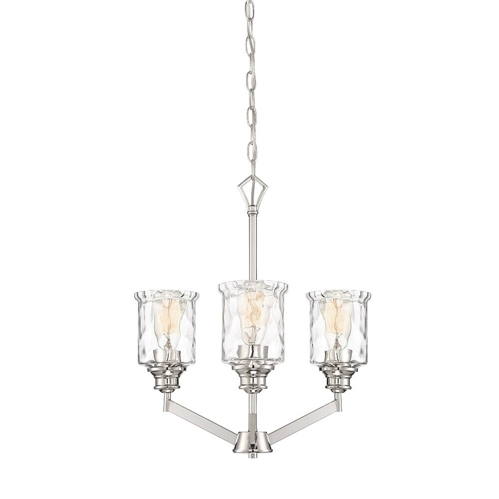 Drake 3 Light Chandelier Polished