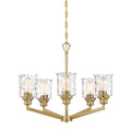 Drake 5 Light Chandelier Brushed