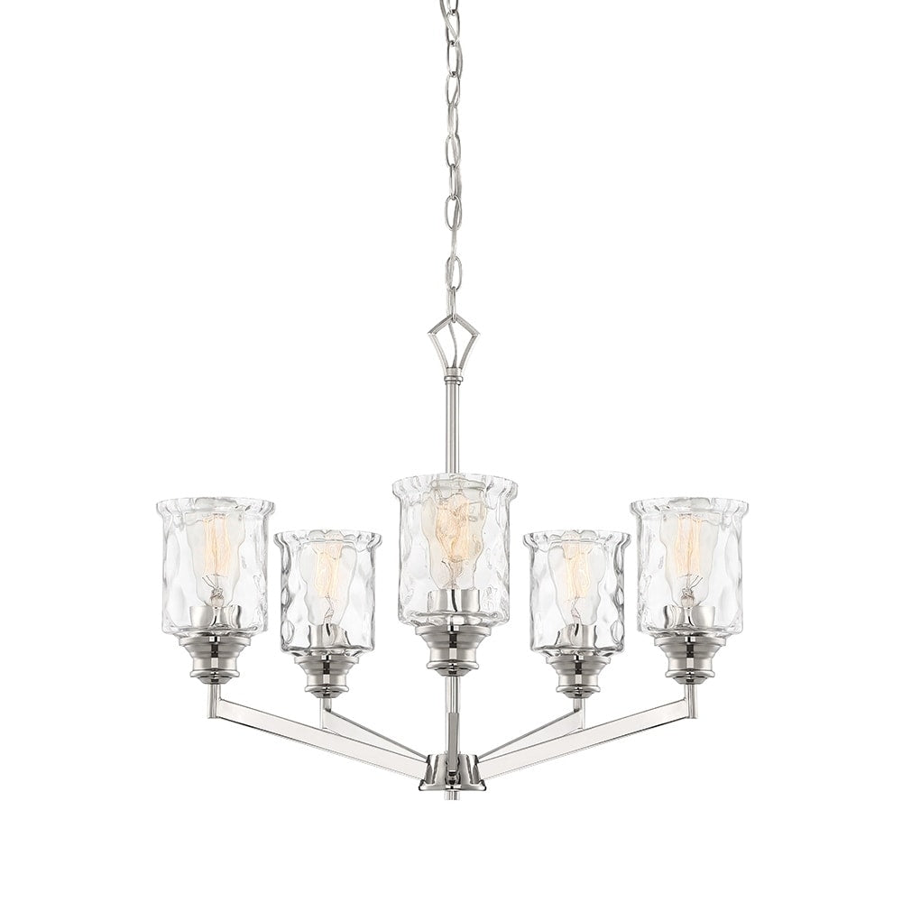 Drake 5 Light Chandelier Polished