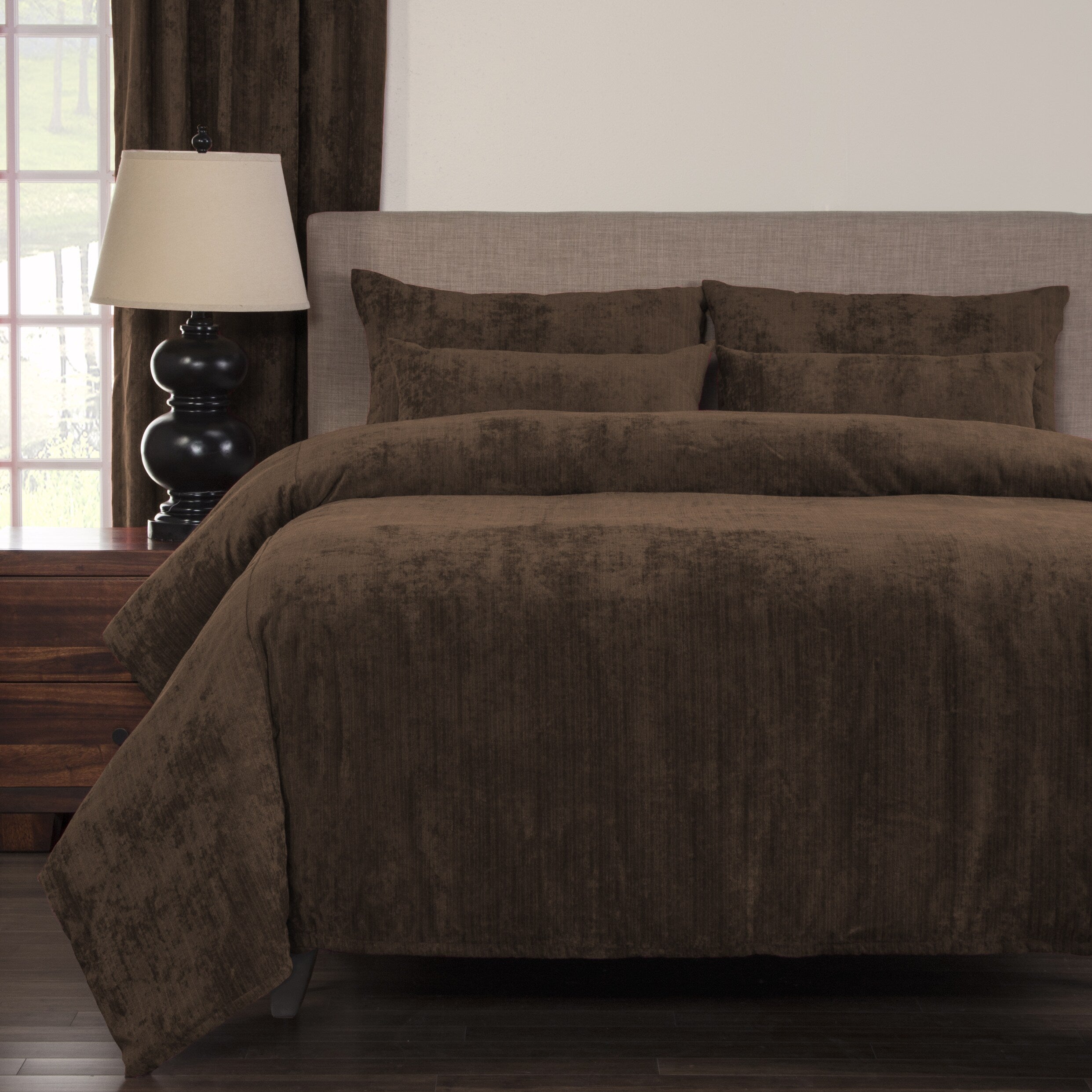 Silver Orchid Powell Cognac Soft 6 Piece Duvet Cover Set