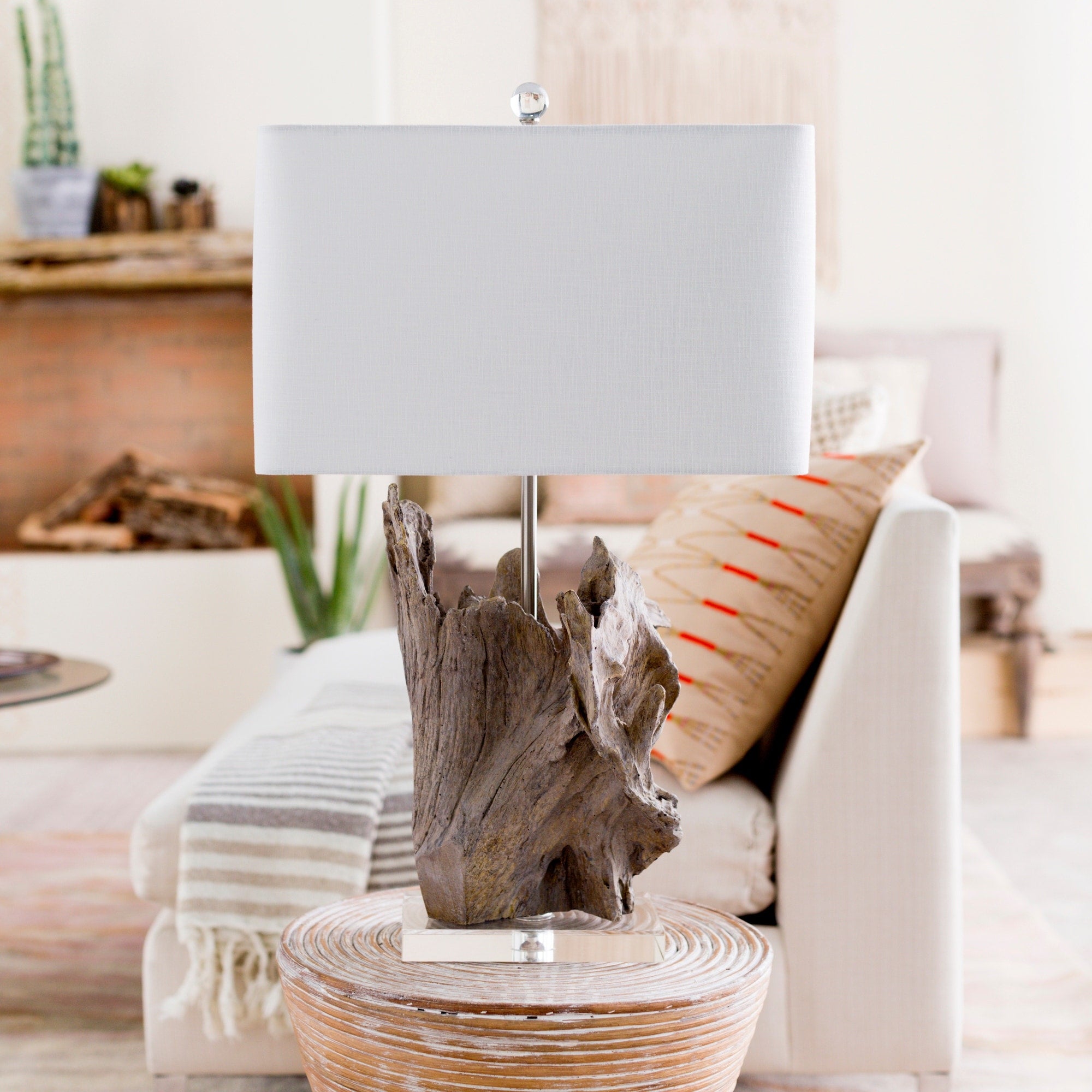 Drayton 26.25 In. White Transitional Table Lamp