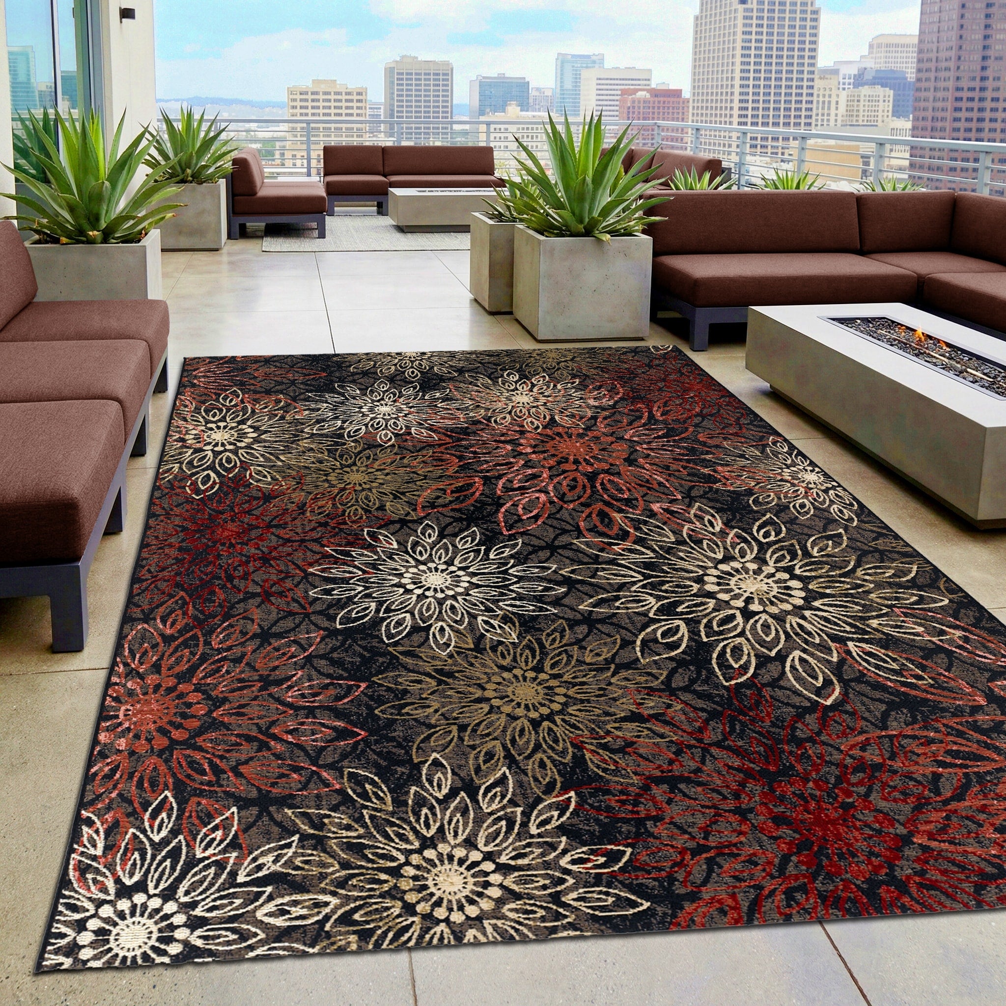 Gelato Salerno Multicolor Indoor Outdoor Area Rug 81 X 112