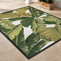 Gelato Tropical Palm Green Ivory Indoor Outdoor Area Rug 4 X 510