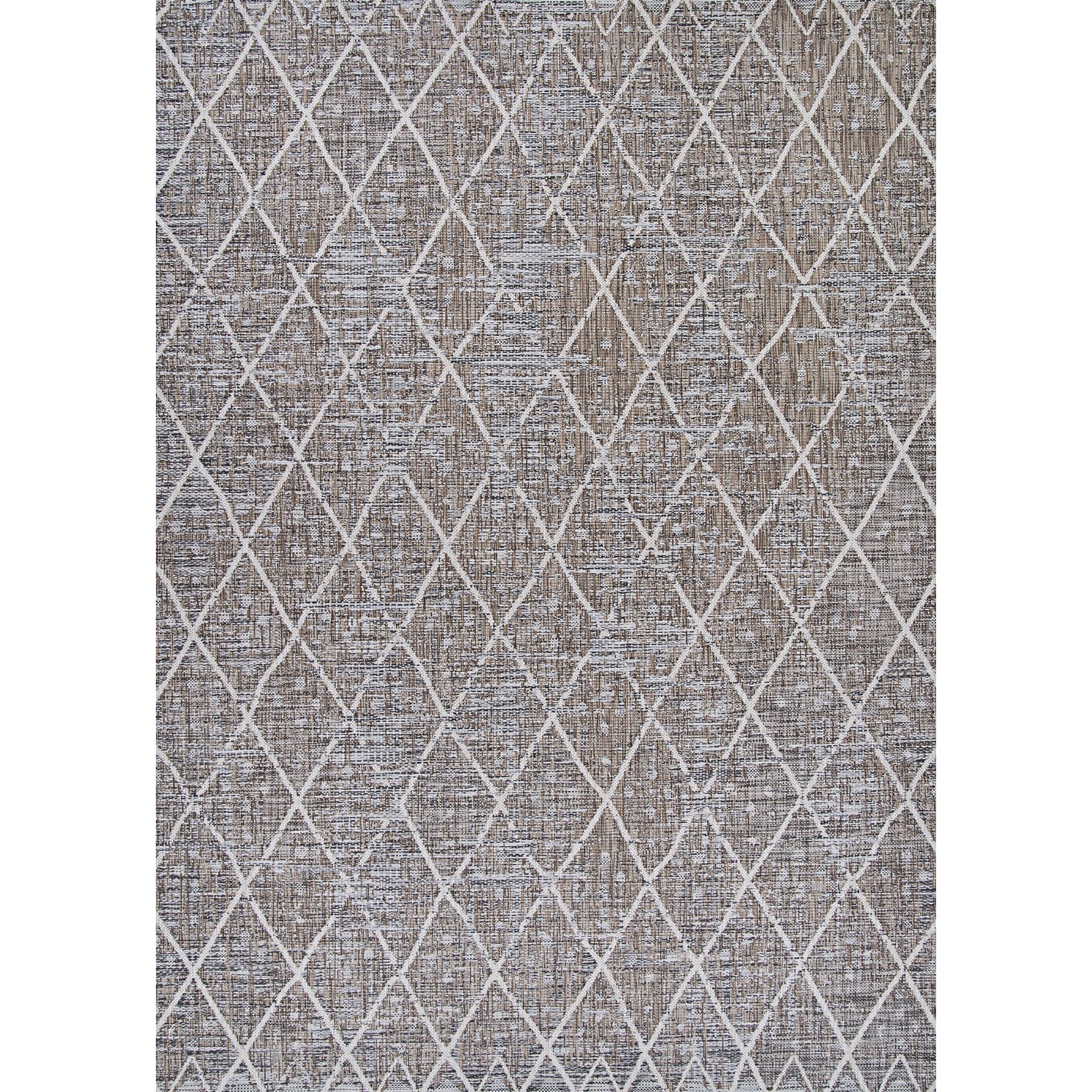 Grace Delta Brown Ivory Indoor Outdoor Area Rug