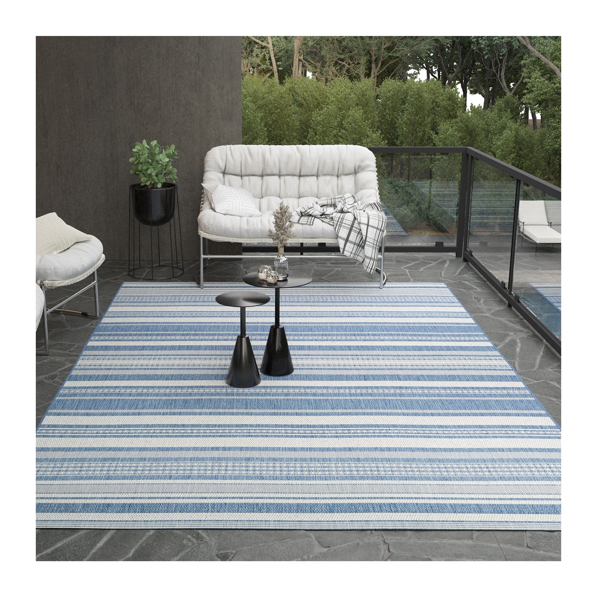 Couristan Recife Gazebo Champagne Taupe Striped Area Rug 86 X 13 86 X 13