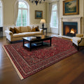 Spencer Medal Antique Red Wool Area Rug 53 X 79