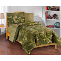 Dream Factory Geo Camo Full 7 Piece Bed In A Bag With Sheet Set