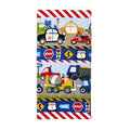Dream Factory Trains And Trucks Bath Towel