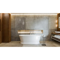 Dreamline Btab6723Xcw Abbey 67 Free Standing Acrylic Soaking Tub With