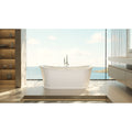 Dreamline Btdt6932Xcw Duet 69 Free Standing Acrylic Soaking Tub With