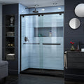 Dreamline Encore 32 In. D X 60 In. W X 78 3 4 In. H Bypass Sliding Shower Door And Center Drain Base Kit