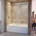 Dreamline Enigma Air 56 To 60 In. Frameless Sliding Tub Door