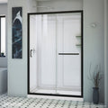 Dreamline Infinity Z 36 In. D X 48 In. W X 76 3 4 In. H Sliding Shower Door Shower Base And Backwall Kit Clear Glass