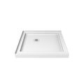 Dreamline Slimline 32 In. D X 32 In. W X 2 3 4 In. H Double Threshold Shower Base