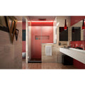 Dreamline Unidoor Plus 58 58 1 2 In. W X 72 In. H Frameless Hinged Shower Door With 34 In. Half Panel Clear Glass