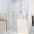 Dreamline Unidoor X 59 59 1 2 In. W X 72 In. H Frameless Hinged Shower Door