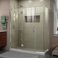 Dreamline Unidoor X 64 1 2 In. W X 30 3 8 In. D X 72 In. H Frameless Hinged Shower Enclosure