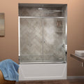 Dreamline Visions 56 To 60 In. Frameless Sliding Tub Door