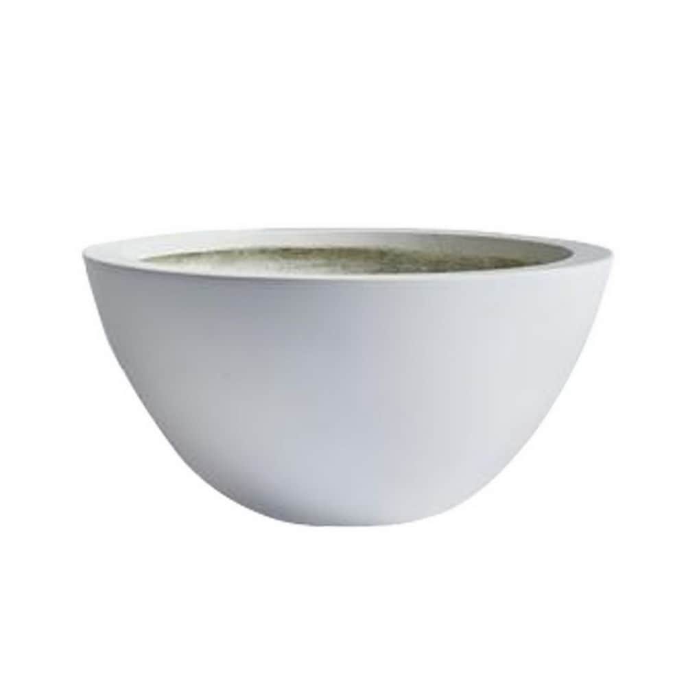 Los Angeles 12 X 6 H Fiberstone Succulent Bowl Planter Grey Finish