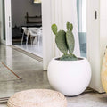 Dreampatio Riverside 12.5 Dia. X 10 H Grey Fiberstone Ball Planter