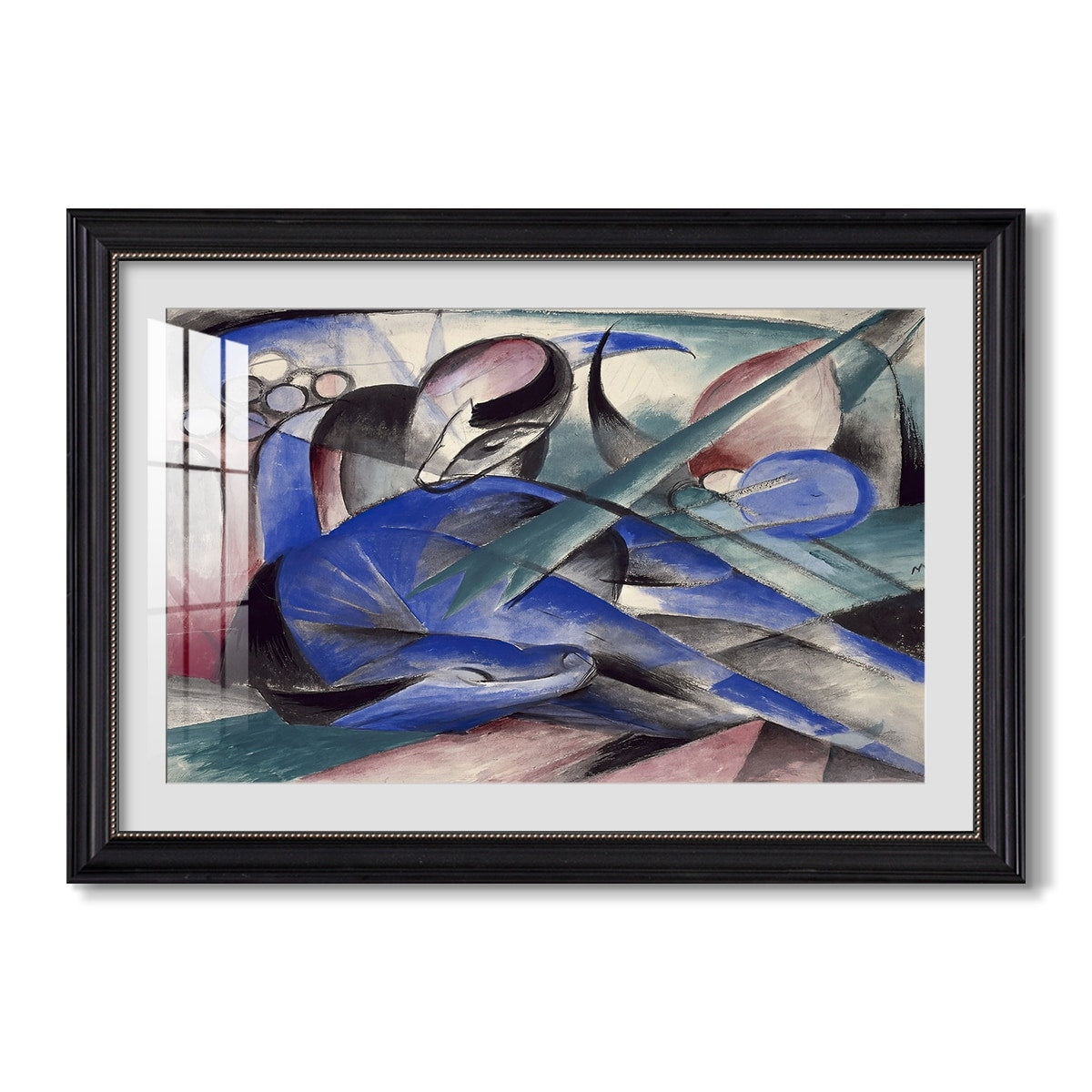 Dreaming Horse 1913 Franz Marc Custom Framed Print