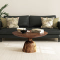Dreamora Transitional Hardwood Round Coffee Table By Sevita 36 D X 18 H