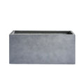 Oakland 23.5 Wx12 Dx12 H Fiberstone Rectangular Planter In Grey