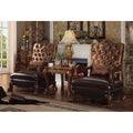 Dresden Chair With 1 Pillow Golden Brown Velvet Cherry Oak