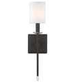 Dressy Glam 1 Light Wall Sconce With Modern Shade In Bronze