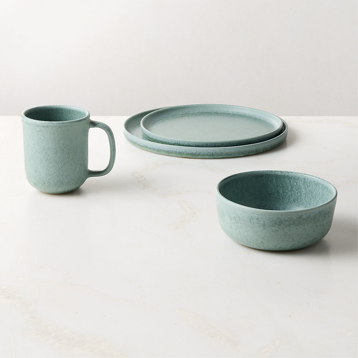 Drift Light Teal Mug with Reactive Glaze