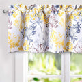 Driftaway Acacia Floral Blossom Watercolor Printed 100 Percent Blackout Thermal Insulated Window Curtain Valance