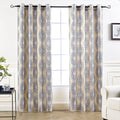 Driftaway Adrianne Pastel Damask Printed Room Darkening Grommet Window Curtain Panel Pair