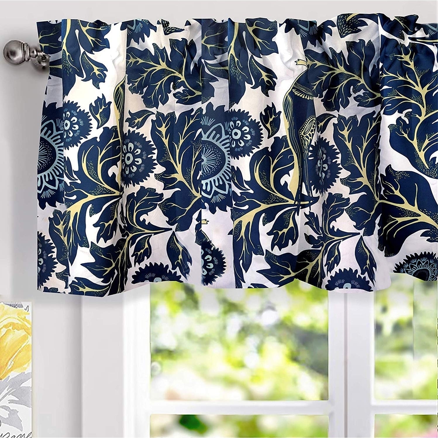 Driftaway Bird Tree Floral Lined Thermal Insulated Window Valance