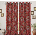 Driftaway Christopher Peacock Floral Pattern Blackout Window Curtain Grommet 2 Layers 2 Panels 52 Width X 84 Length