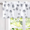 Driftaway Dandelion Floral Botanical Lined Thermal Insulated Window Curtain Valance Rod Pocket 52 X 14