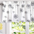 Porch Den Nelly Dandelion Pattern Lined Window Valance