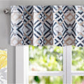Driftaway Diamond Watercolor Geo Checker Plaid Pattern Window Valance 52 X 18