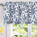 Driftaway Isla Paisley Floral Pattern Blackout Thermal Insulated Window Curtain Valance Rod Pocket 52 X 18