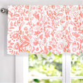 Porch Den Ouzel Floral Watercolor Pattern Lined Window Valance