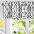 Driftaway Mason Geometric Trellis Pattern Window Curtain Valance Rod Pocket 52 Width X 14 Length