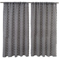 Driftaway Olivia White Voile Chiffon Sheer Window Curtain Panel Pair
