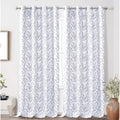 Driftaway Sarah Floral Tree Branch Pattern Blackout Window Curtain Grommet 2 Layer 2 Panels 52 Width X 84 Length