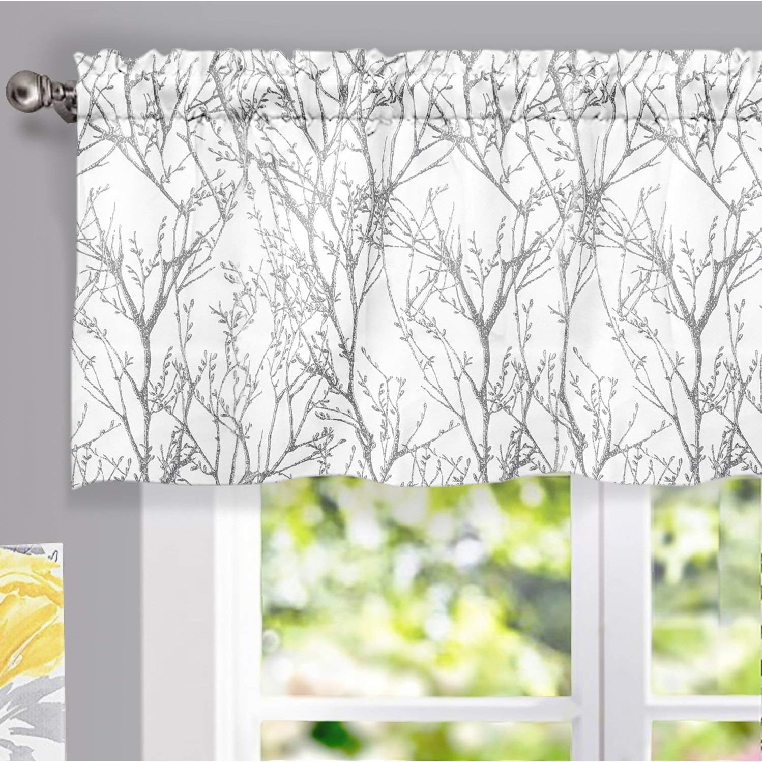 Porch Den Pagosa Tree Branch Lined Window Valance