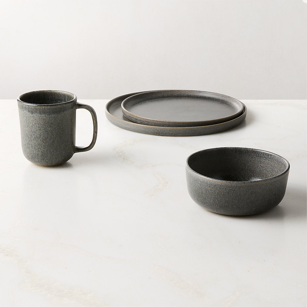 Drift Grey Soup Bowl with Reactive Glaze